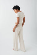 drawstring wide trousers - Moonbeam