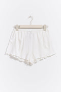Pointelle shorts - Blanc cassé