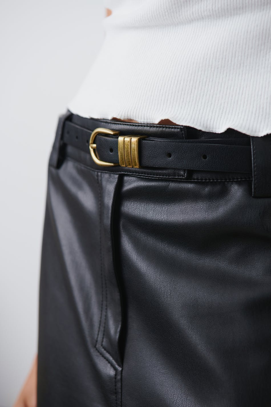 Detail belt - Black/gold