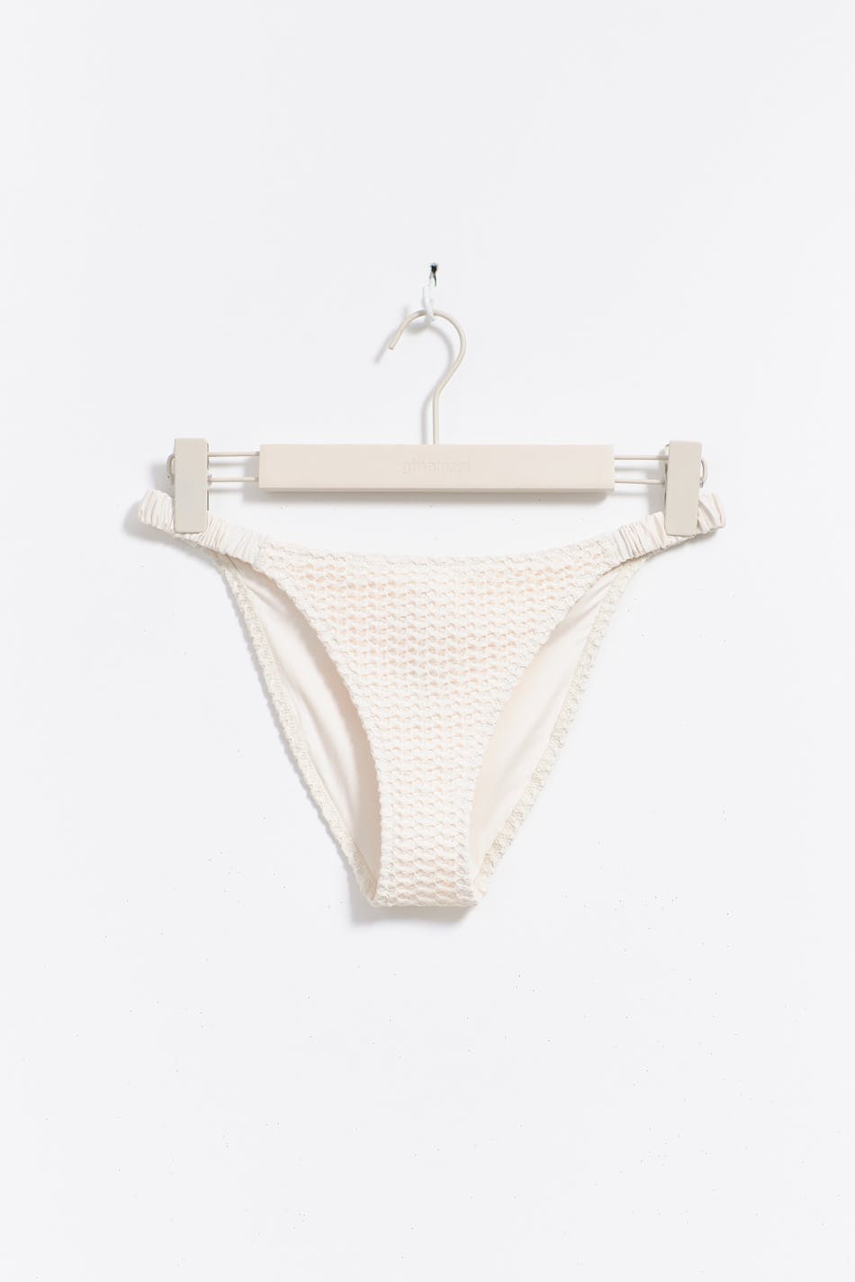 Crochet bikini brief - Blanc cassé