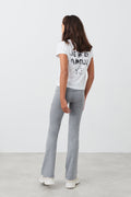 Y low waist yoga leggings - Lt grey melange