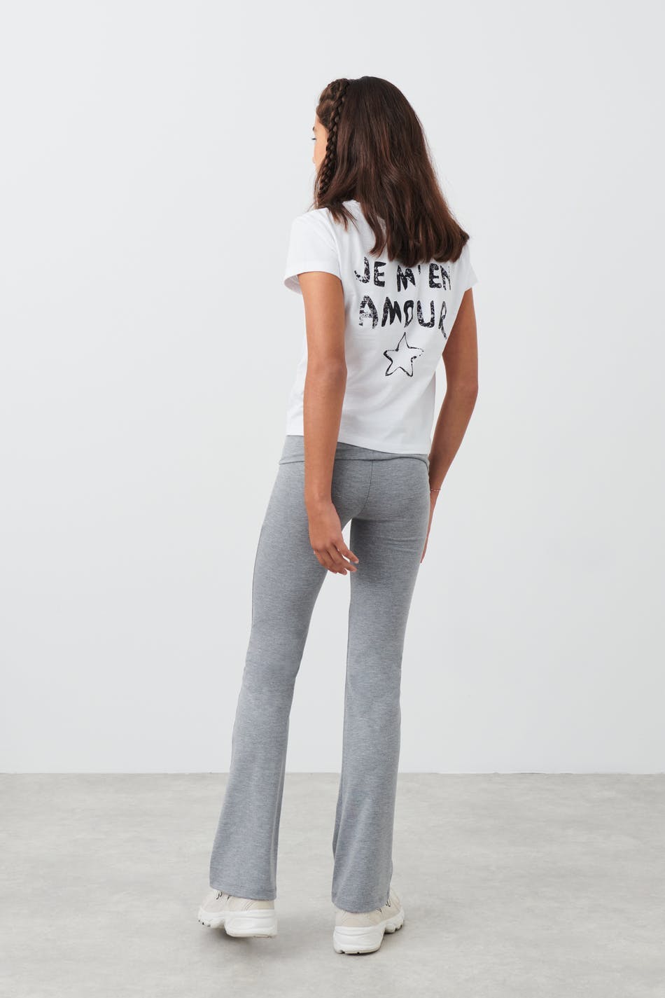 Y low waist yoga leggings - Lt grey melange