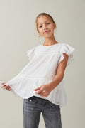 Y crinkled top - Blanc