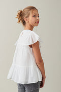 Y crinkled top - Blanc