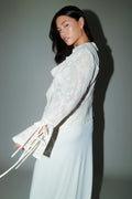 frill blouse - Ecru