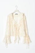 frill blouse - Ecru