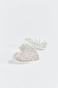 Heart stud earrings