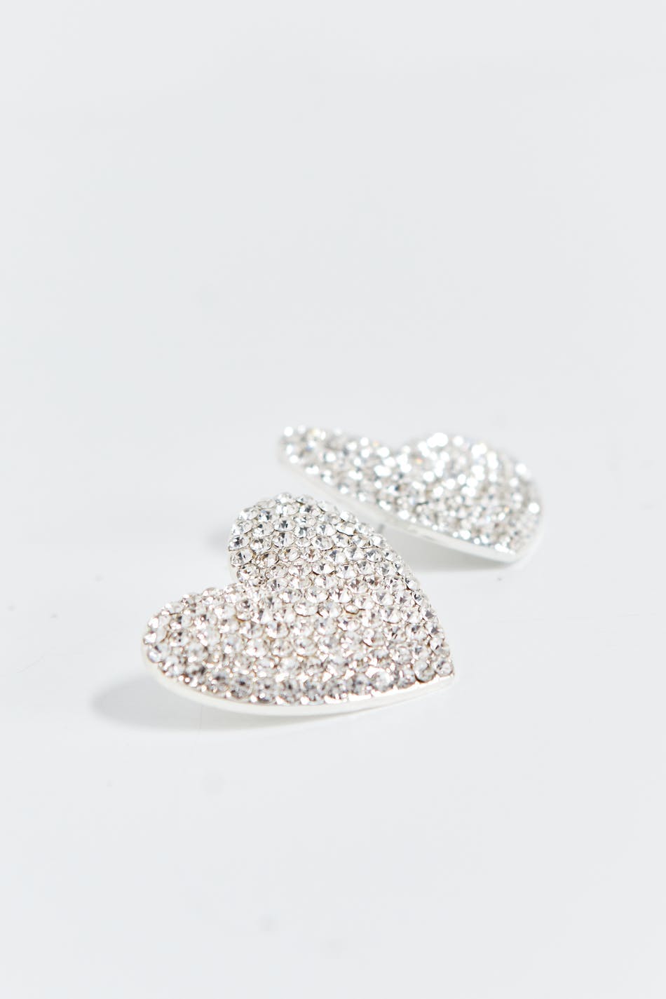 Heart stud earrings