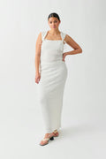 Structure maxi skirt - Blanc cassé
