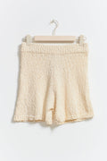 Knitted shorts - Crème