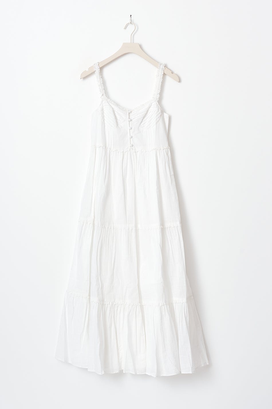 Trim maxi dress - Egret