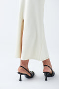 Low waist knit skirt - Gardenia