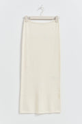 Low waist knit skirt - Gardenia