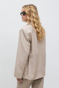 Relaxed blazer - Beige melange