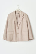 Relaxed blazer - Beige melange