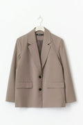 Relaxed blazer - Beige melange