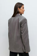 Relaxed blazer - Grey melange