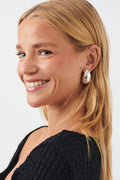drop earrings - Shiny silver