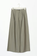 Fluid wide trousers - Vetiver