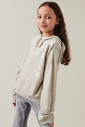 Y star knitted hoodie - Beige melange
