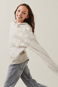 Y star knitted hoodie - Beige melange