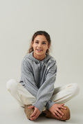 Y star knitted hoodie - Grey melange