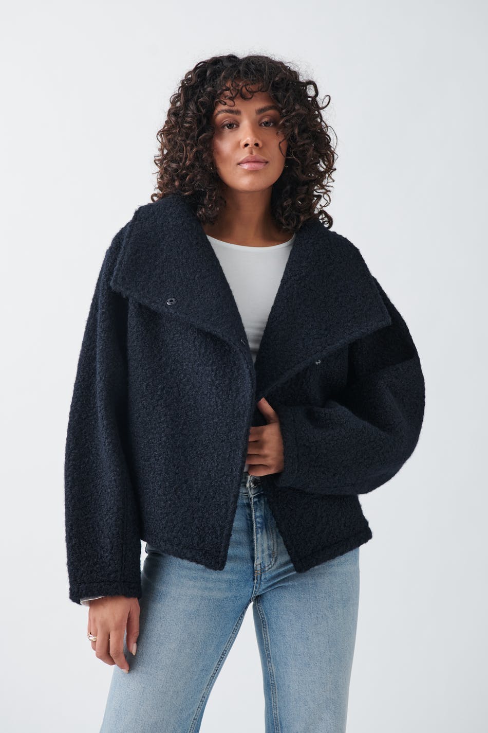 Soft boucle jacket - Noir