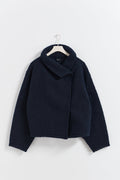 Soft boucle jacket - Bleu marine