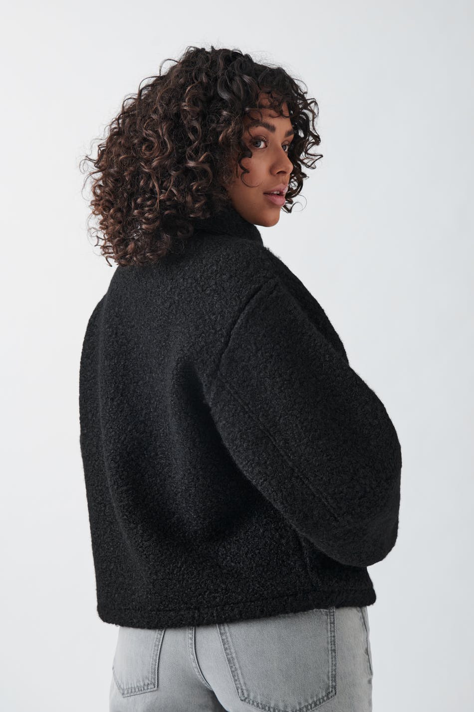 Soft boucle jacket - Noir