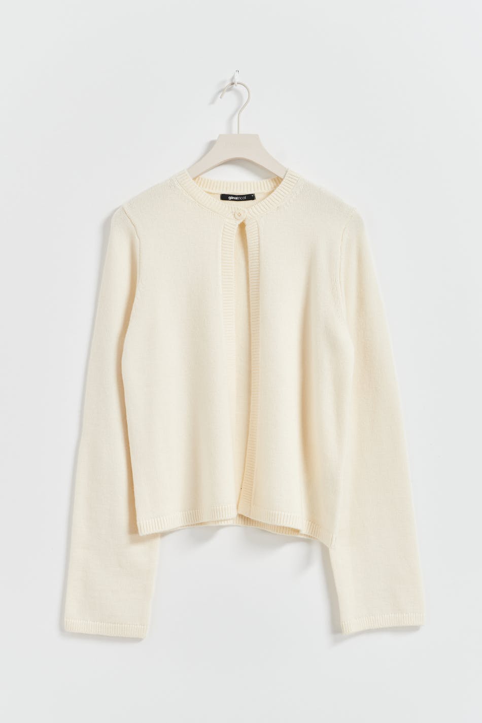 One button knit cardigan - Gardenia