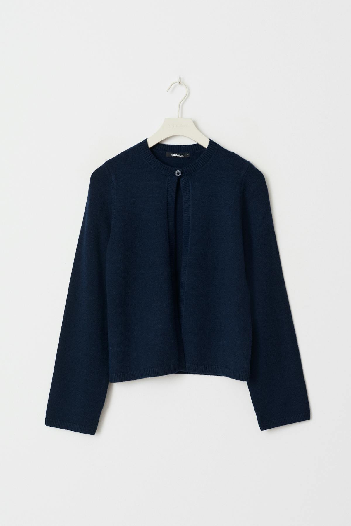 One button knit cardigan - Blanc cassé