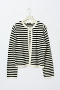 One button knit cardigan - Navy blazer