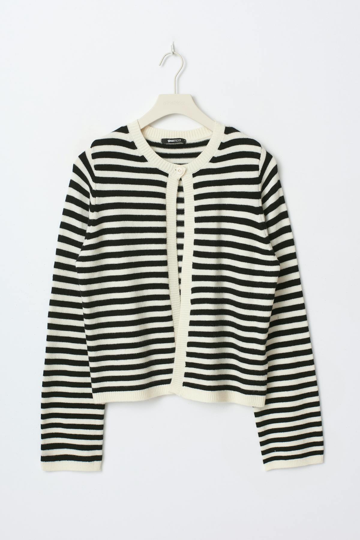 One button knit cardigan - Navy blazer