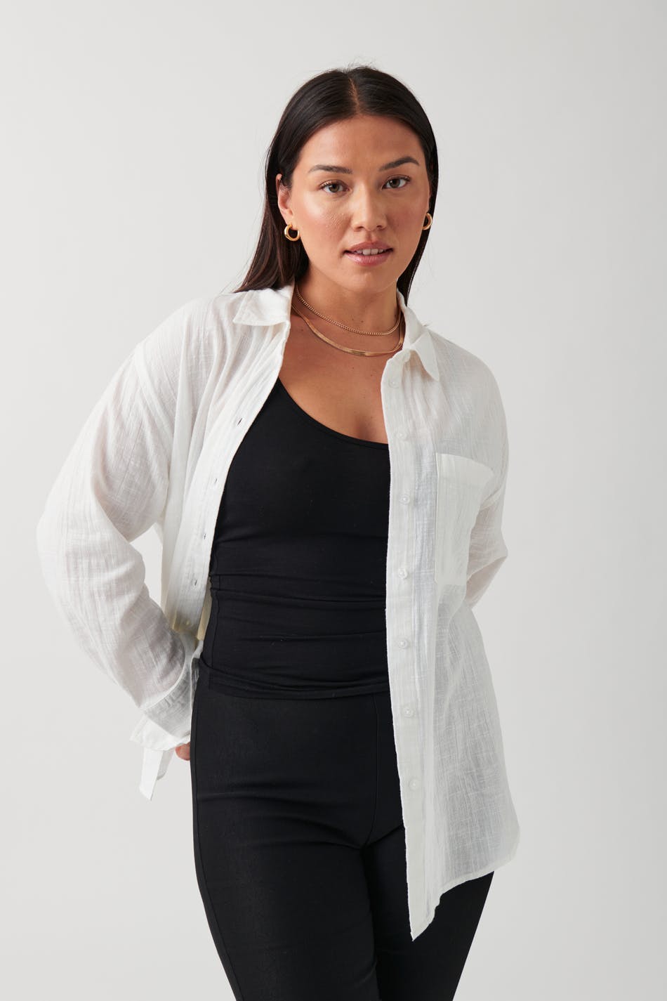 Slub shirt - Blanc