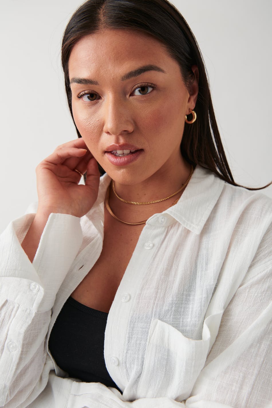 Slub shirt - Blanc
