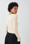 Knitted squareneck top - Falcon