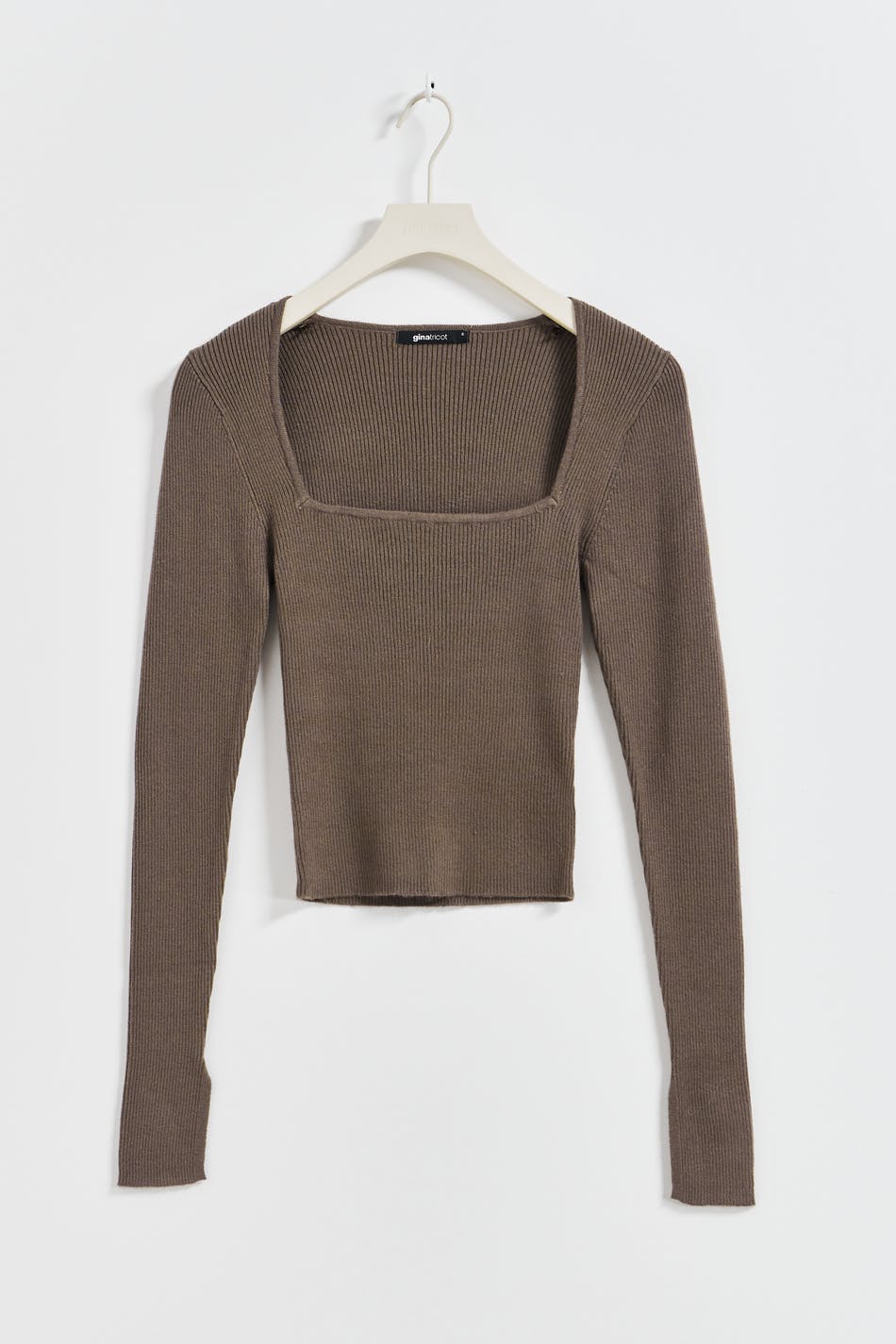 Knitted squareneck top - Falcon