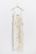 Frill chiffon maxi dress - Noir