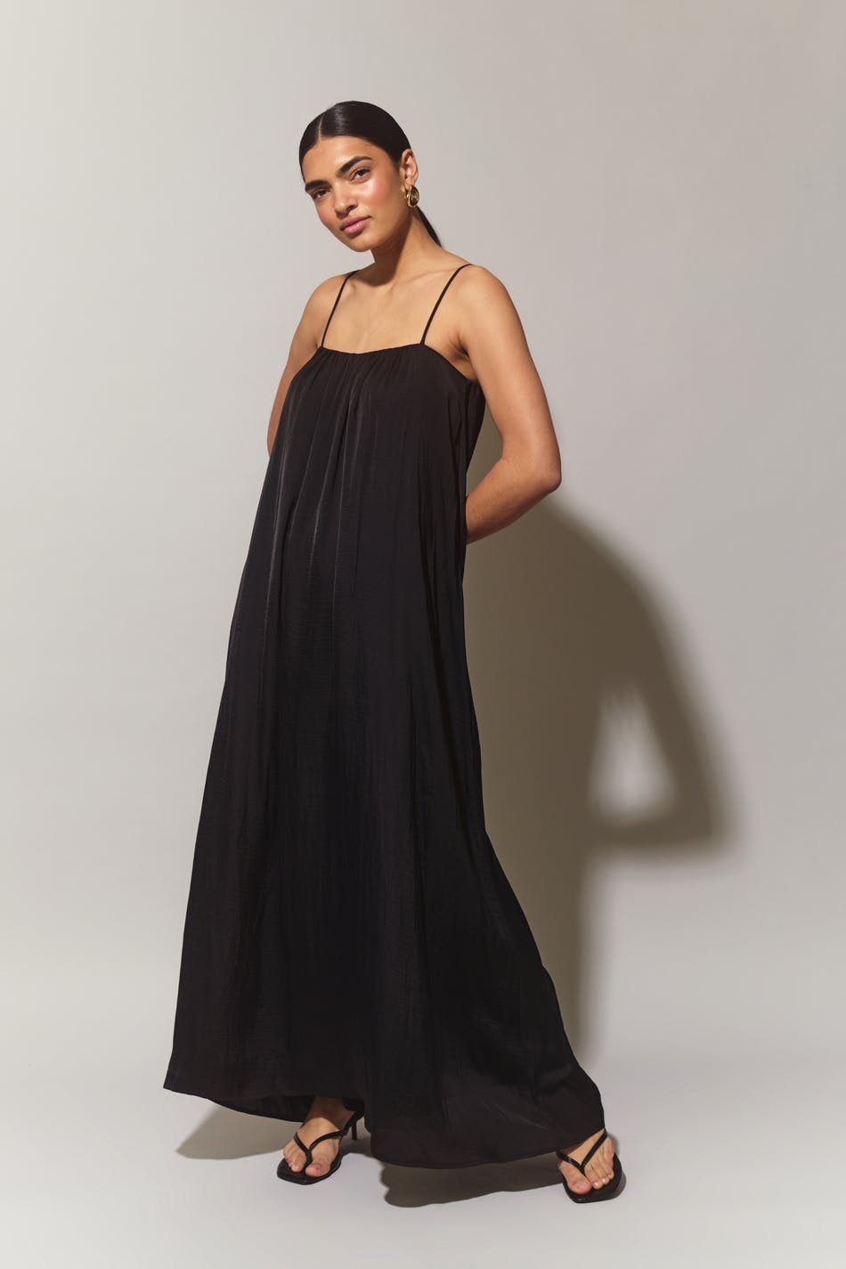 Flowy maxi dress - Noir