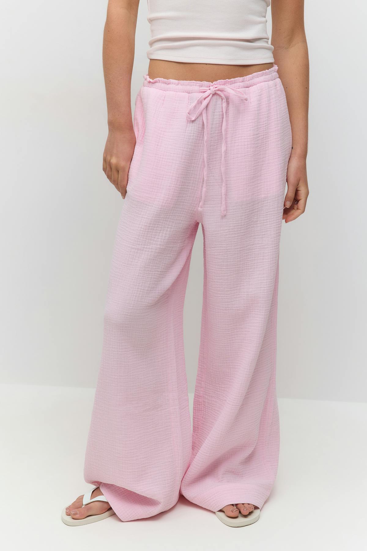 Gauze trousers - Blanc
