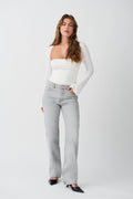 Full length jeans - Gris clair