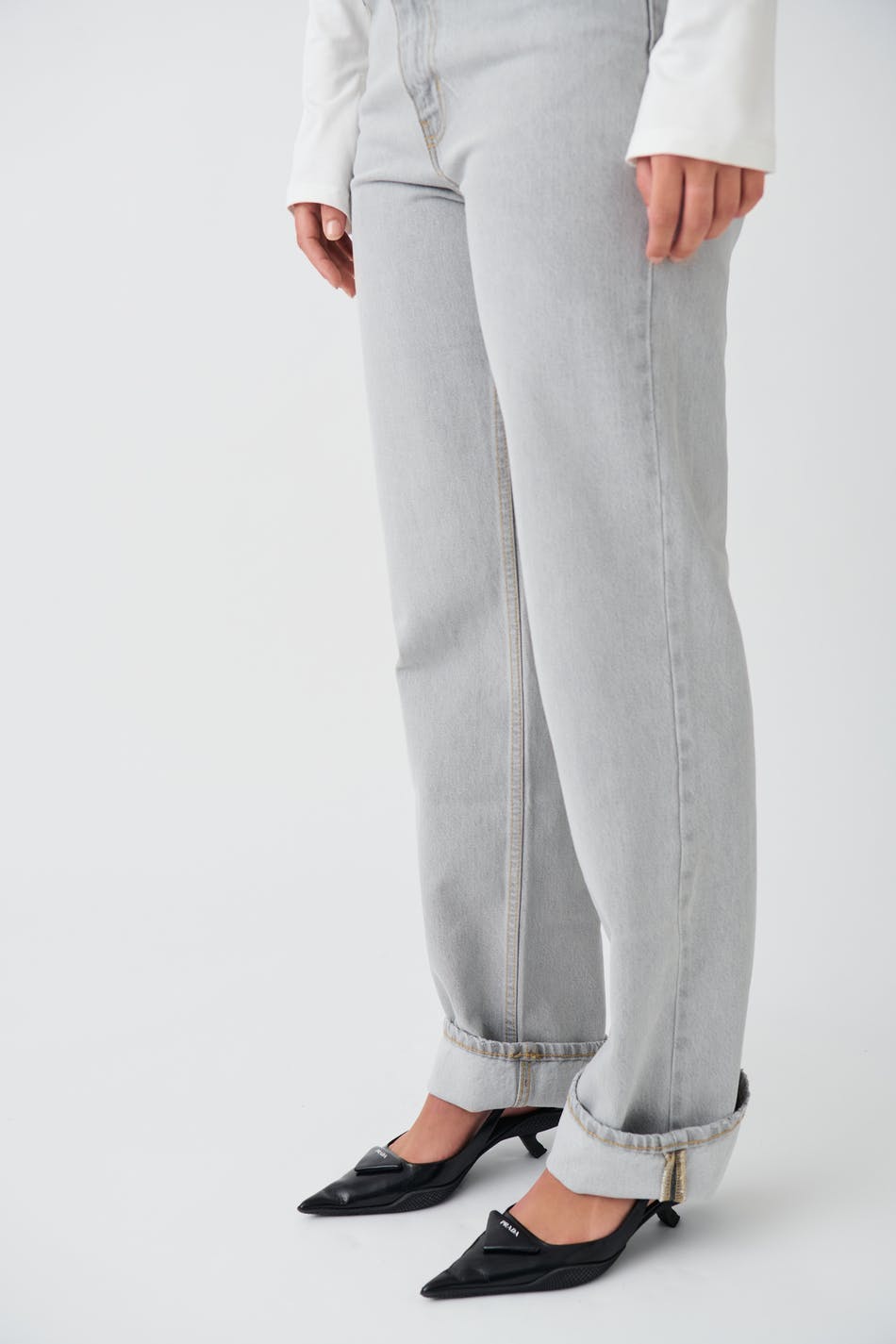 Full length jeans - Gris clair