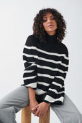 Turtleneck knit sweater - Multicolore