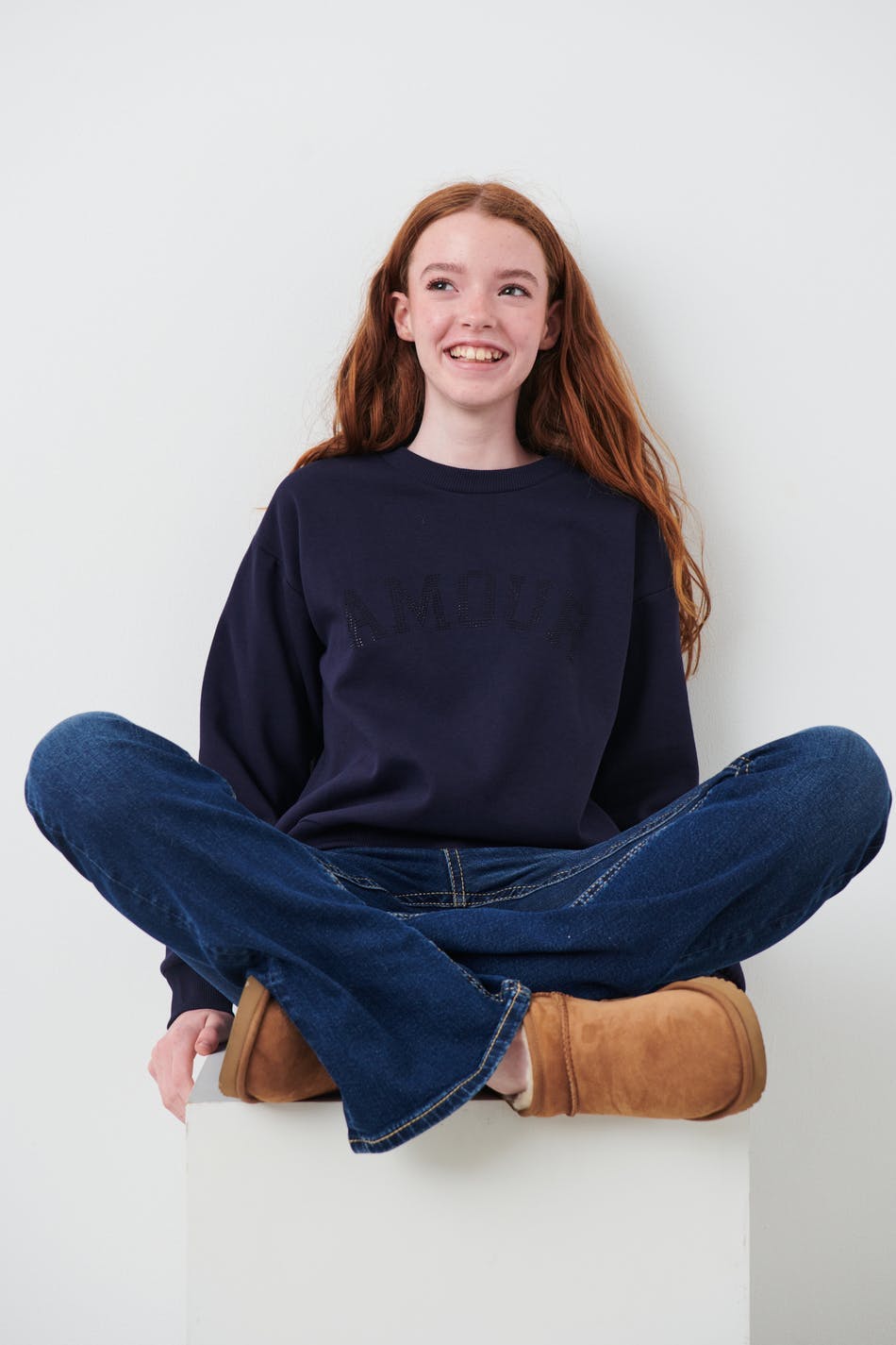 Y basic sweater - Bleu marine