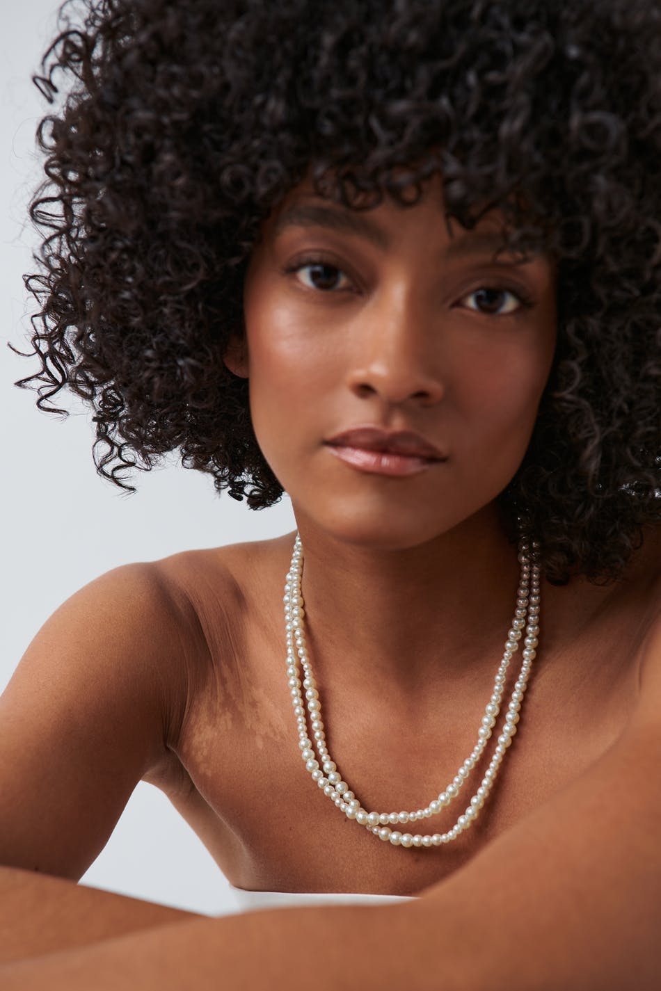 Long pearl necklace - Blanc cassé