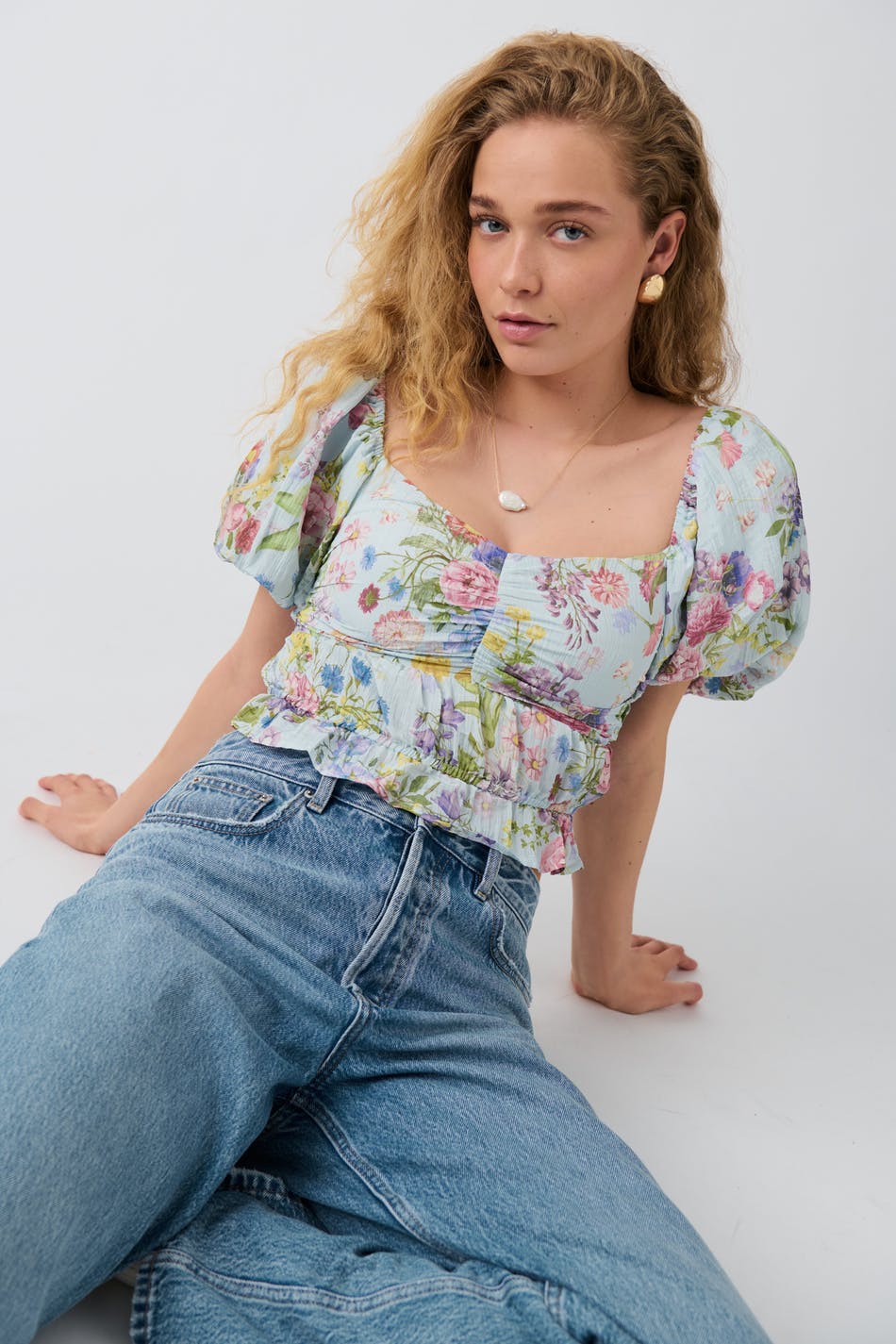 Puff sleeve blouse - Noir