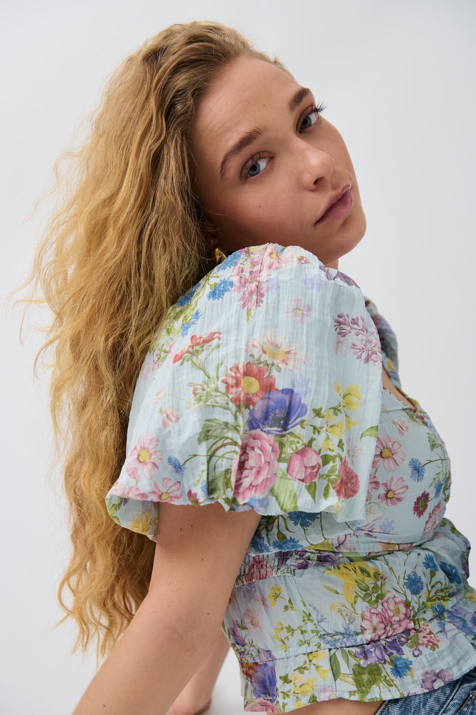 Puff sleeve blouse - Crème