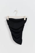 Asymmetric tube top - Noir