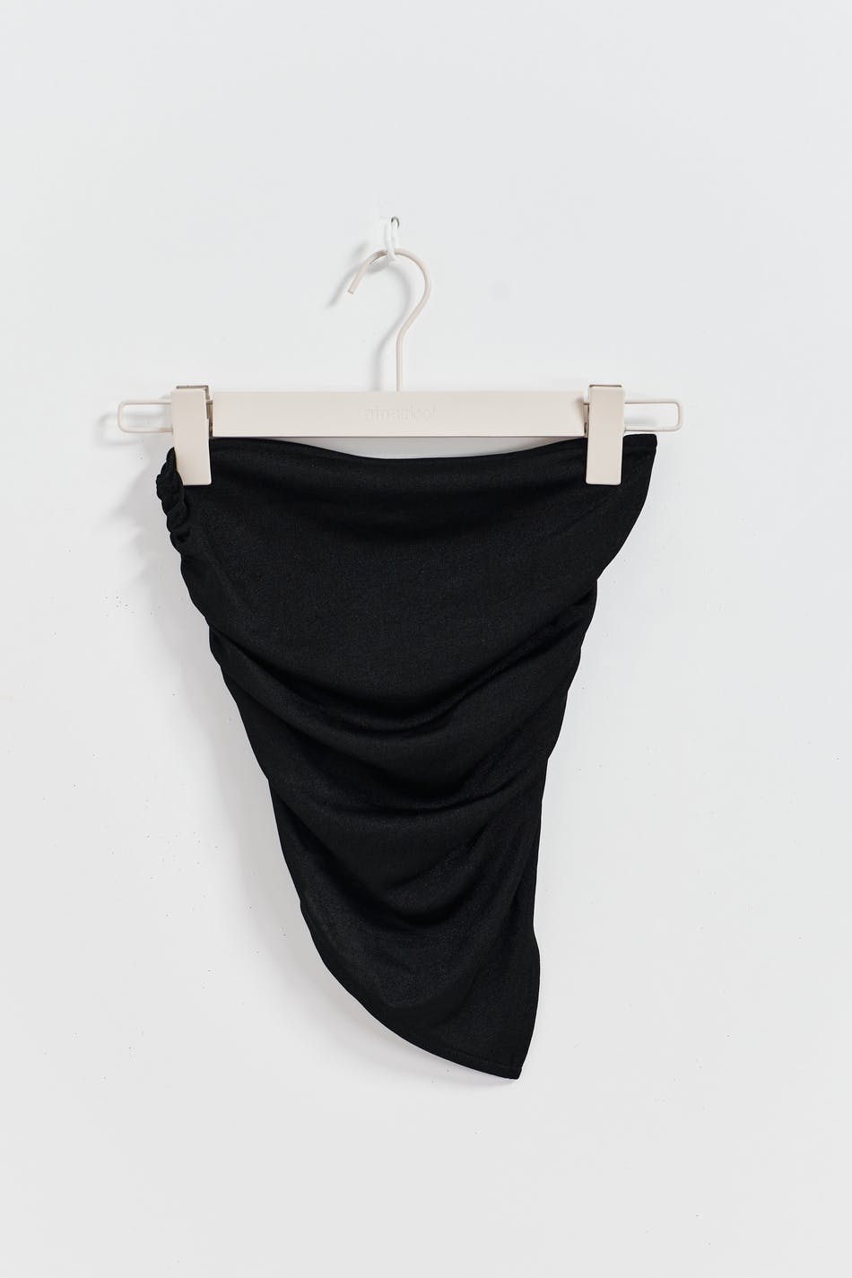 Asymmetric tube top - Noir