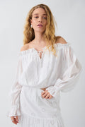 Off shoulder blouse - Blanc